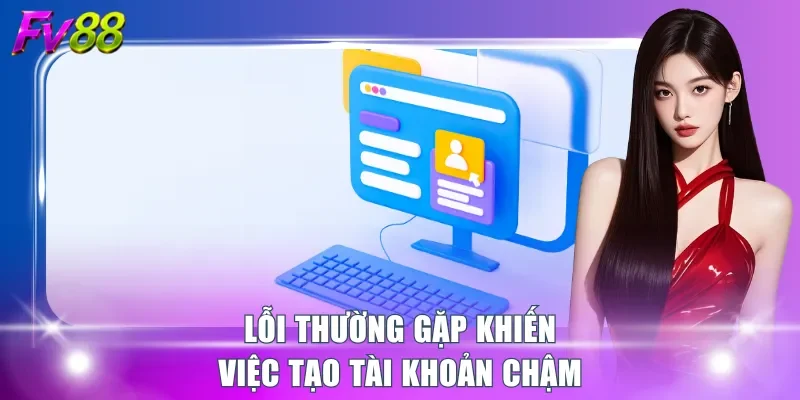 Lỗi thường gặp khiến việc tạo tài khoản chậm